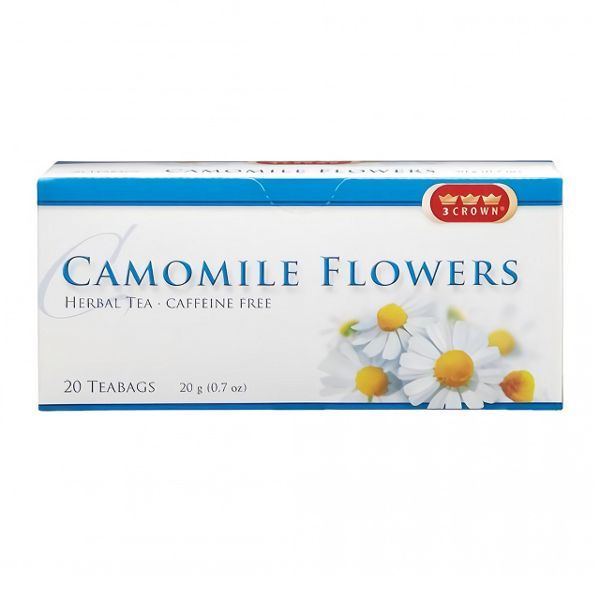 3 Crown Camomile Flowers 20 Teabags