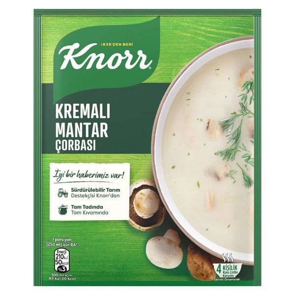 Knorr Cream Mushroom Soup (Kremalı Mantar Çorbası), 73g