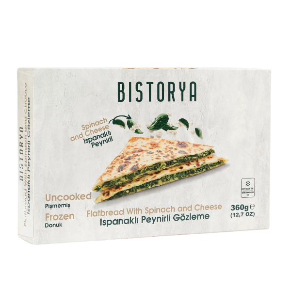 Gozleme w/Spinach&Cheese 3pcs (Uncooked Frozen)