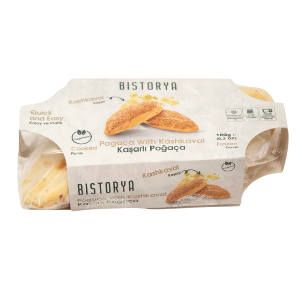 Pogaca w/Kashkaval 2pcs (Cooked Frozen)