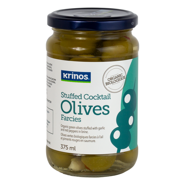 Krinos Stuffed Coctail Olives 375ml