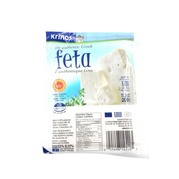  Krinos Authentic Greek Feta Cheese 200gr