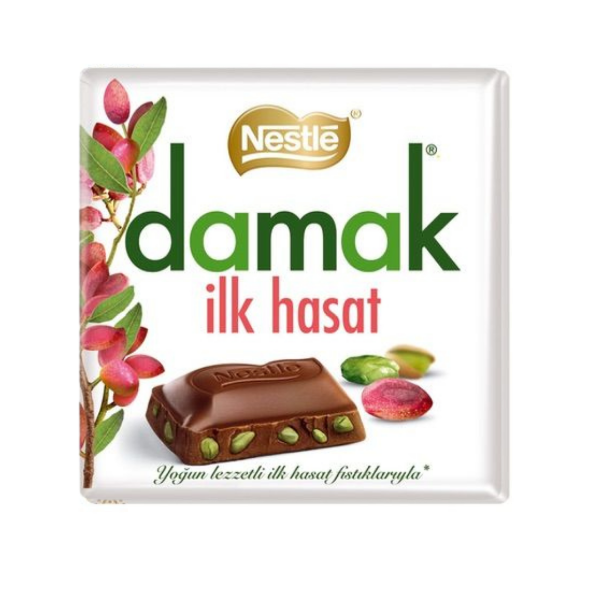  Damak First Harvested Milk Chocolate with Pistachio 60gr