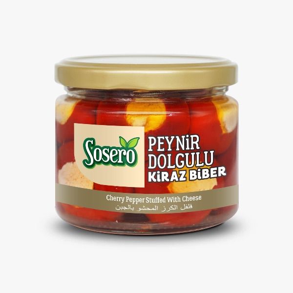 Sosero Cherry Peppers stuffed with cheese, 250g