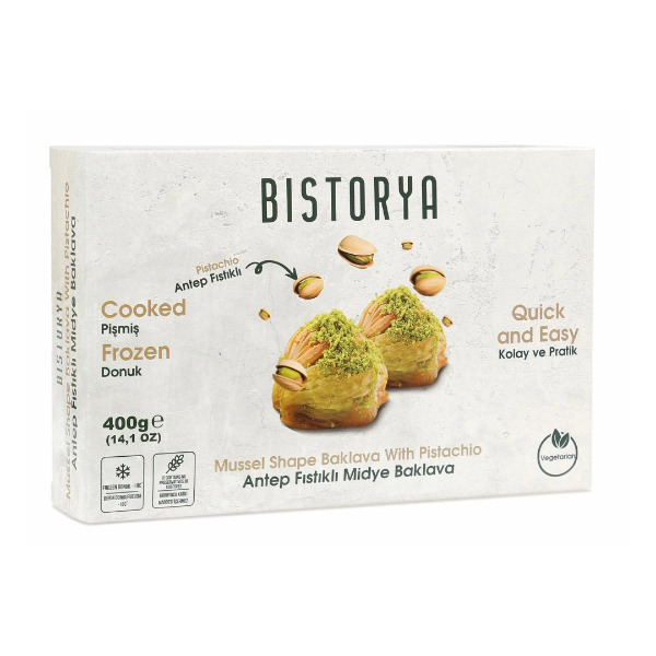 Mussel Baklava w/Pistachio -Butter 400gr (Cooked Frozen)