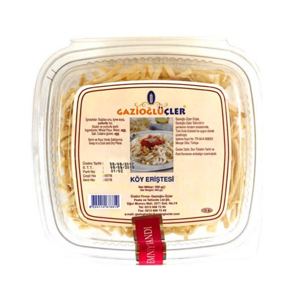 Gaziogluüçler Turkish Noodle Eriste 350gr