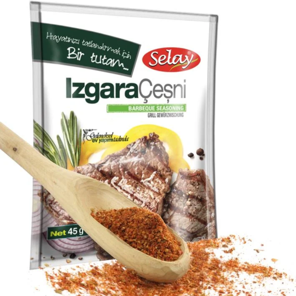 Selay Barbecue Seasoning (Izgara Çeşni/ ‎خلطة بهارات للمشويات), 45g