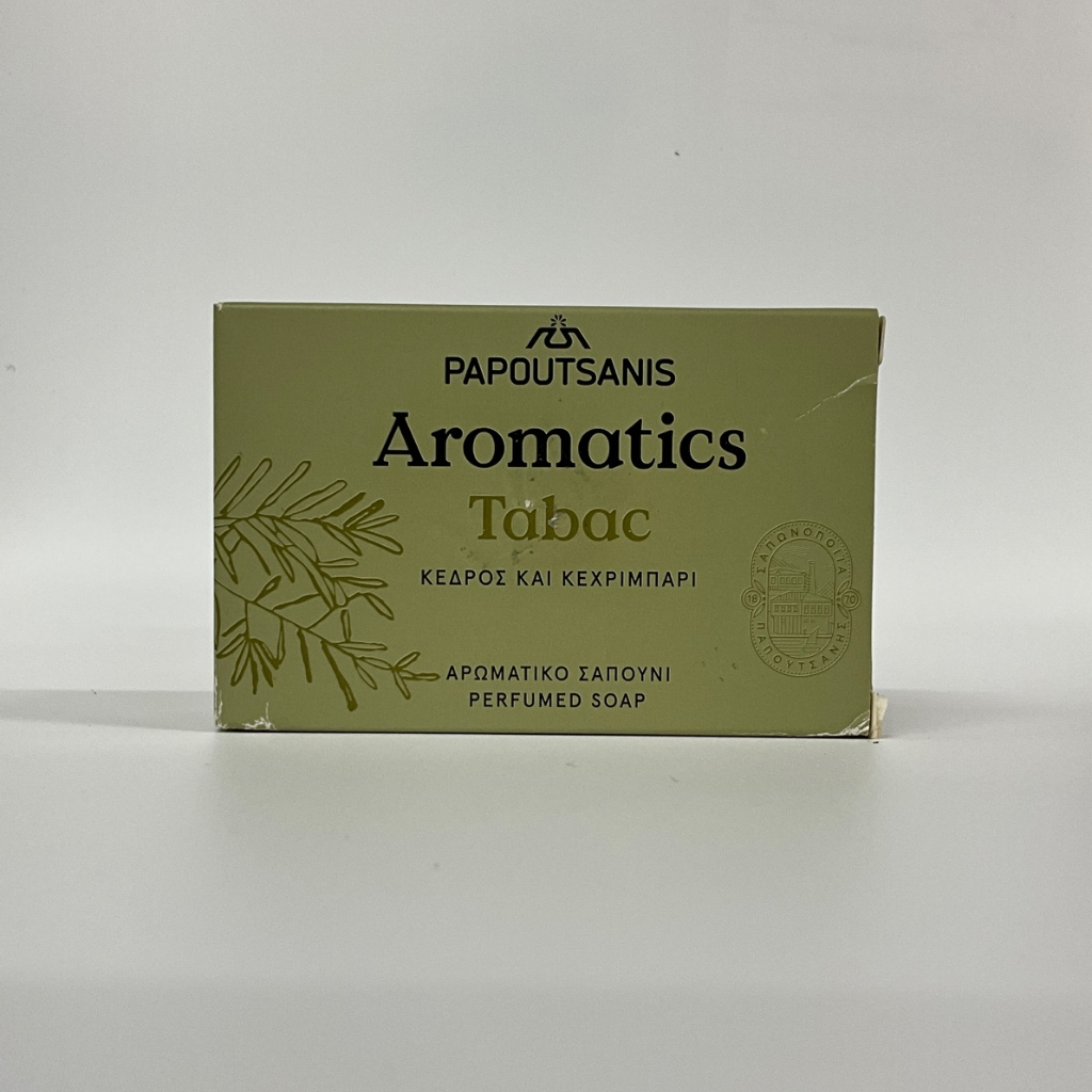 Papoutsanis Aromatics Tabac / Cedar and Amber Perfumed Soap, 100g