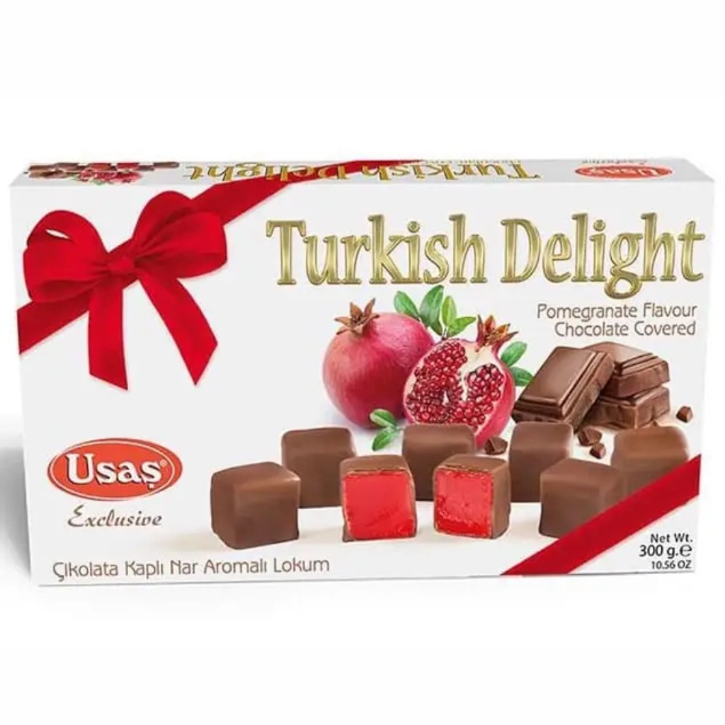 Usas Turkish Delight Chocolate Covered Pomegranate, 300g