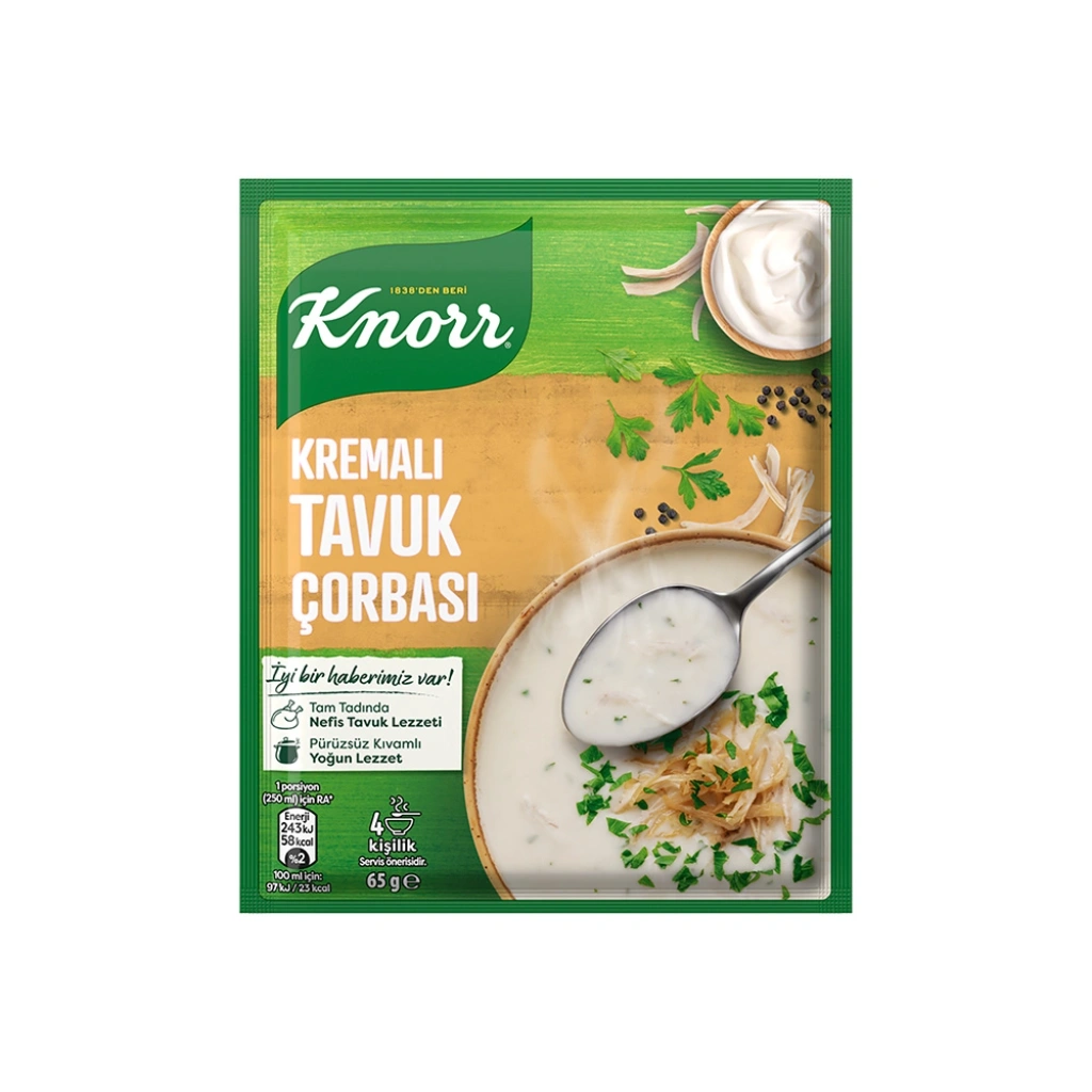 Knorr Chicken Cream Soup (Kremalı Tavuk Çorbası), 65g