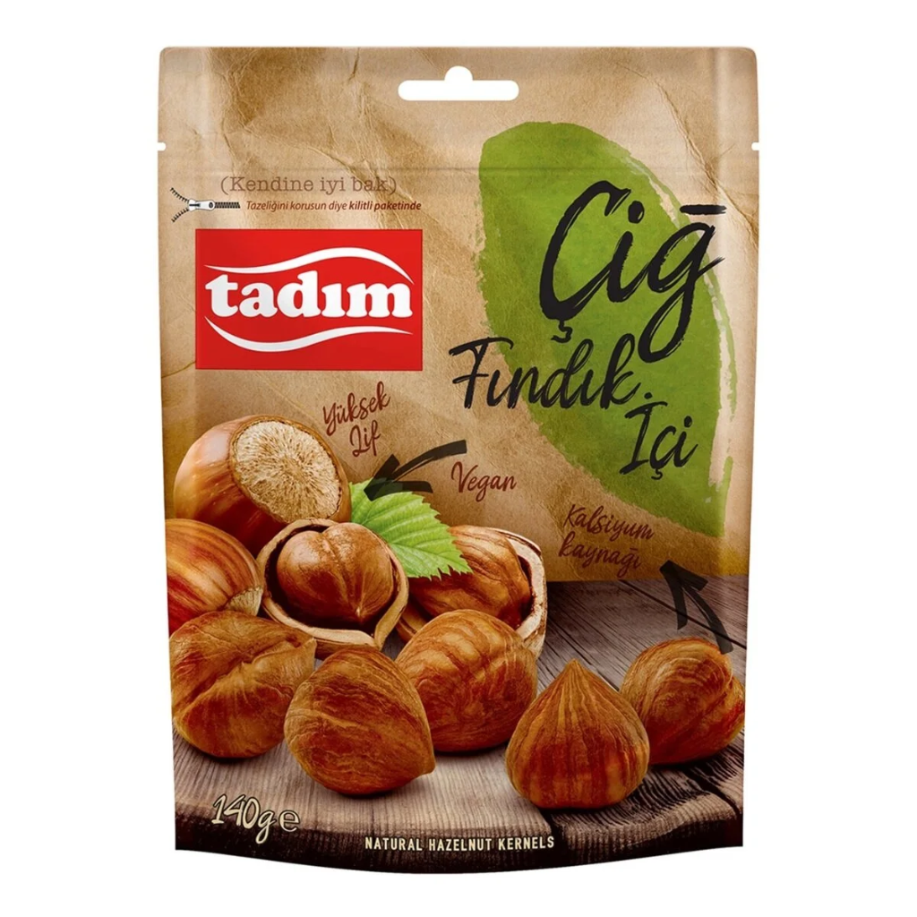 Tadim Natural Hazelnut Kernels, 140g 