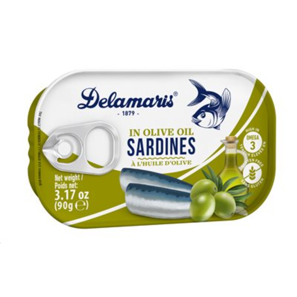 Delamaris Sardines in Olive Oil, 90g