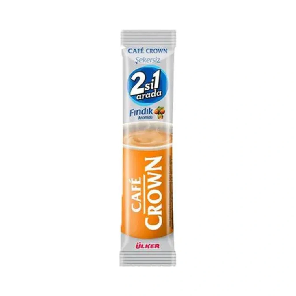 Ulker Cafe Crown Hazelnut 2 in 1 Instant Coffee, 11g