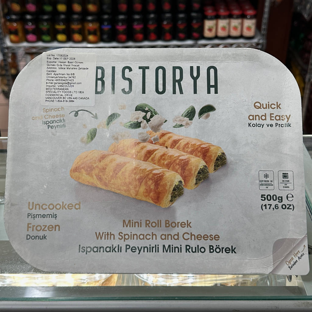 Mini Roll Borek w/Spinach&Cheese 500gr